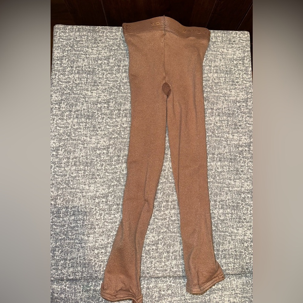 Mondor Footless Beige Figure Skating Tights Girls Size 4-6
